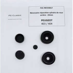 PEUGEOT 403 / 404 - Repair kit for 1 Rear brake cylinder - 22mm - NEW