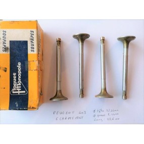 PEUGEOT 403 - Set of 4 Exhaust valves - NOS