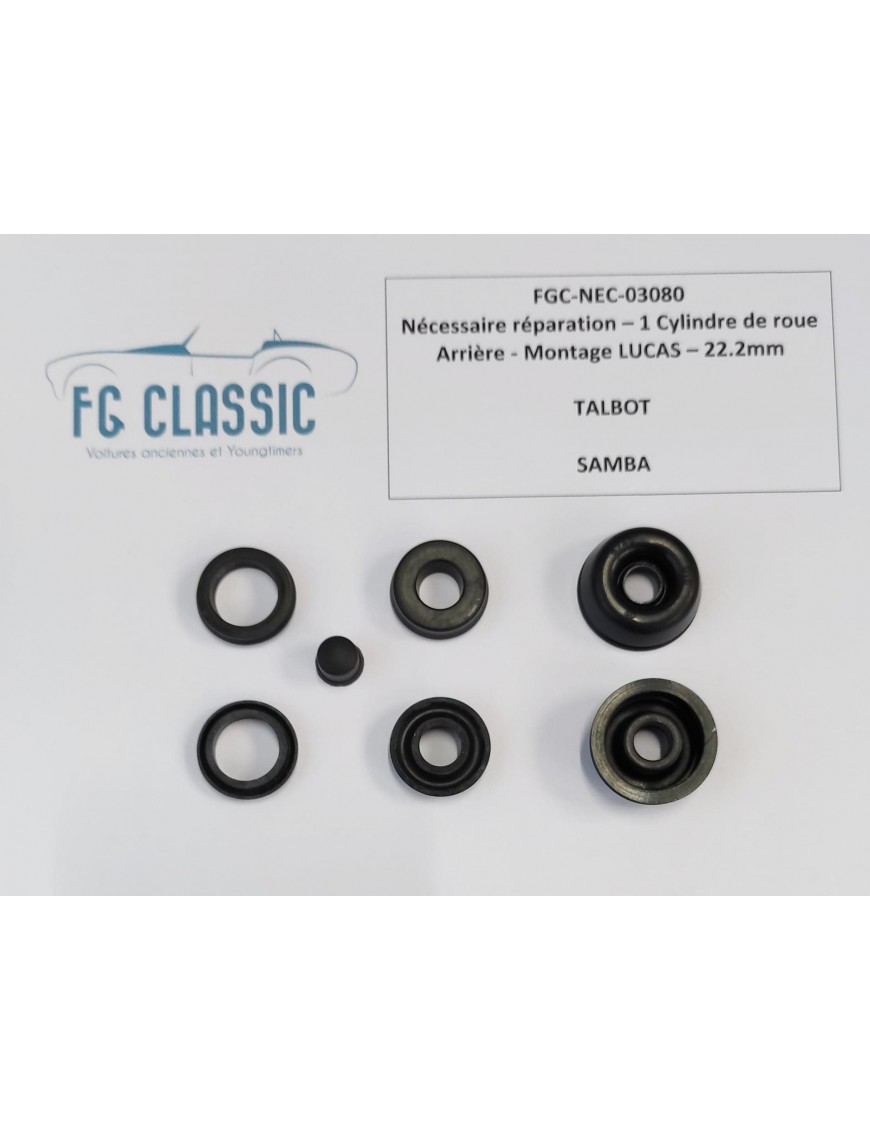 TALBOT SAMBA - Nécessaire pour 1 cylindre de roue AR - 22.2mm - LUCAS - NEUF