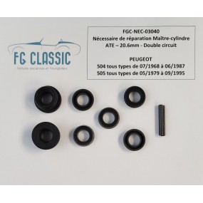 PEUGEOT 504 / 505 - Repair kit for Master cylinder ATE - 20,6mm - Double circuit