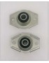 RENAULT R4 / R6 / 4L - Paire de Silent Block de tirant de direction NEUFS