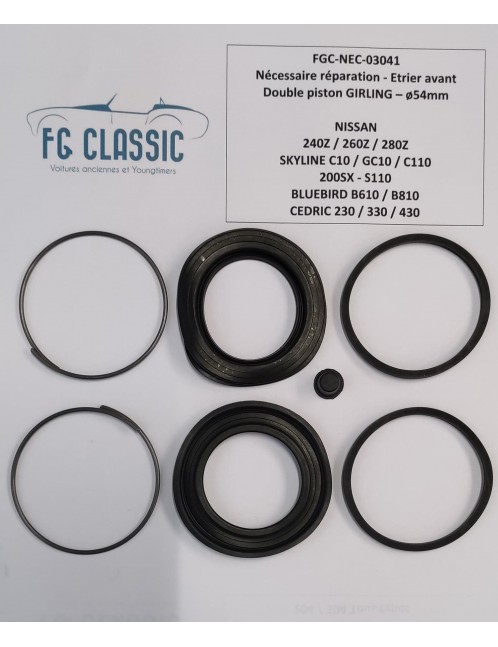 NISSAN SKYLINE / 200SX / 240Z - Repair kit for Front brake caliper double Piston GIRLING 54mm