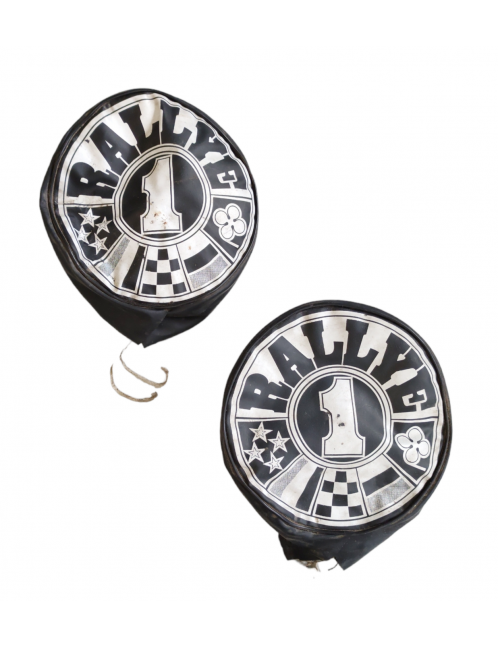 Pair of cover simulated leather "RALLYE" 140mm - USED