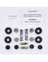 PEUGEOT 404 L / Themostable - Nécessaire Paire cylindr de roue ARG 17.5mm - NEUF