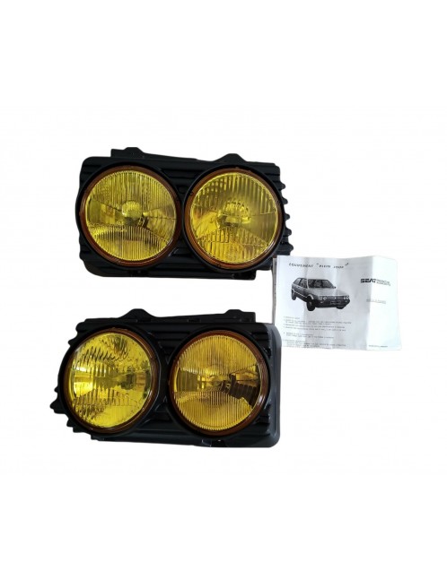 SEAT IBIZA I - Pair of headlights "MORETTE" - HELLA - NEW