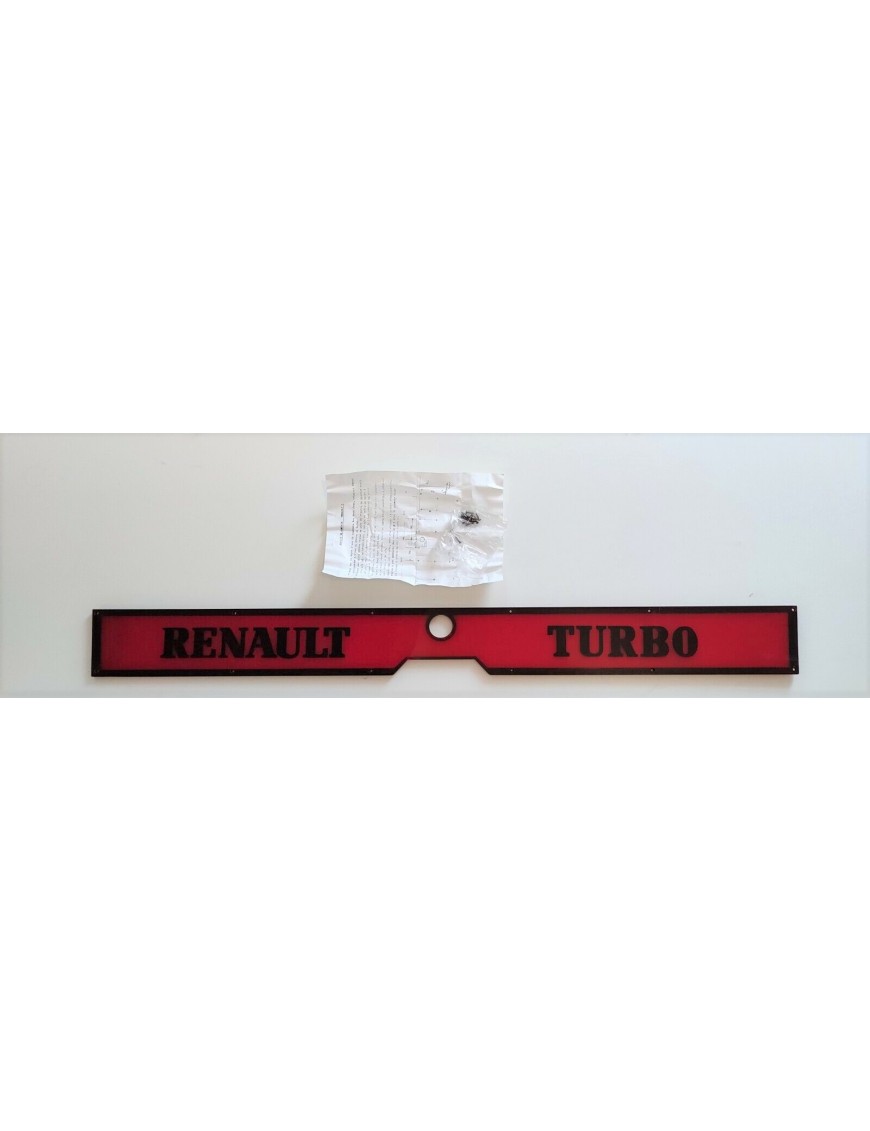 RENAULT R5 TURBO / ALPINE TURBO - Heckblende - Plaque Décorative Inter-feux - NEUF