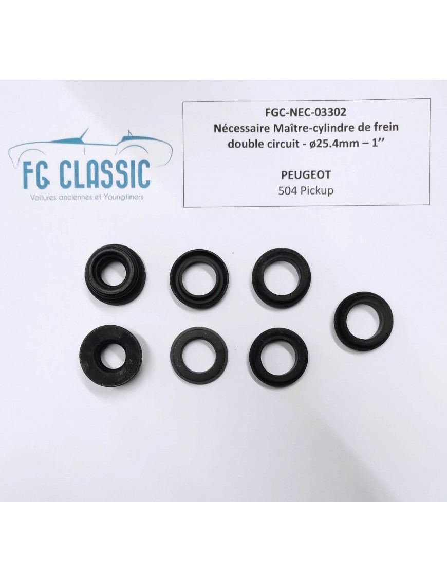 PEUGEOT 504 Pickup - Repair kit for Master cylinder BENDIX - 25.4mm - Double circuit