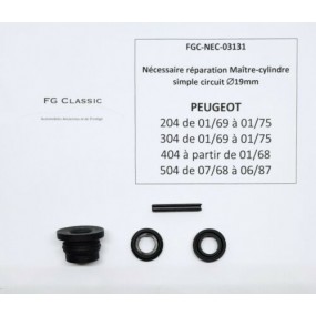 PEUGEOT 204 / 304 / 404 / 504 - Brake Master cylinder seals set - 19mm - NEW