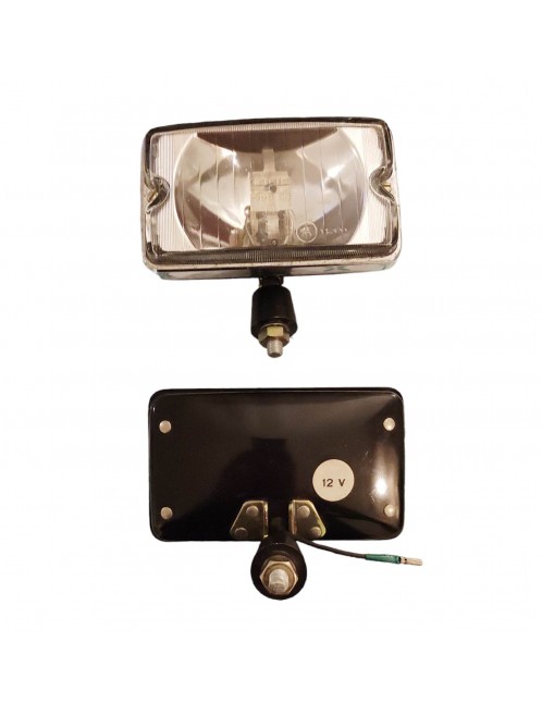 Pair of Spotlights - CIBIE IODE 35 - 14509 - Incolor glass - housing black - NOS
