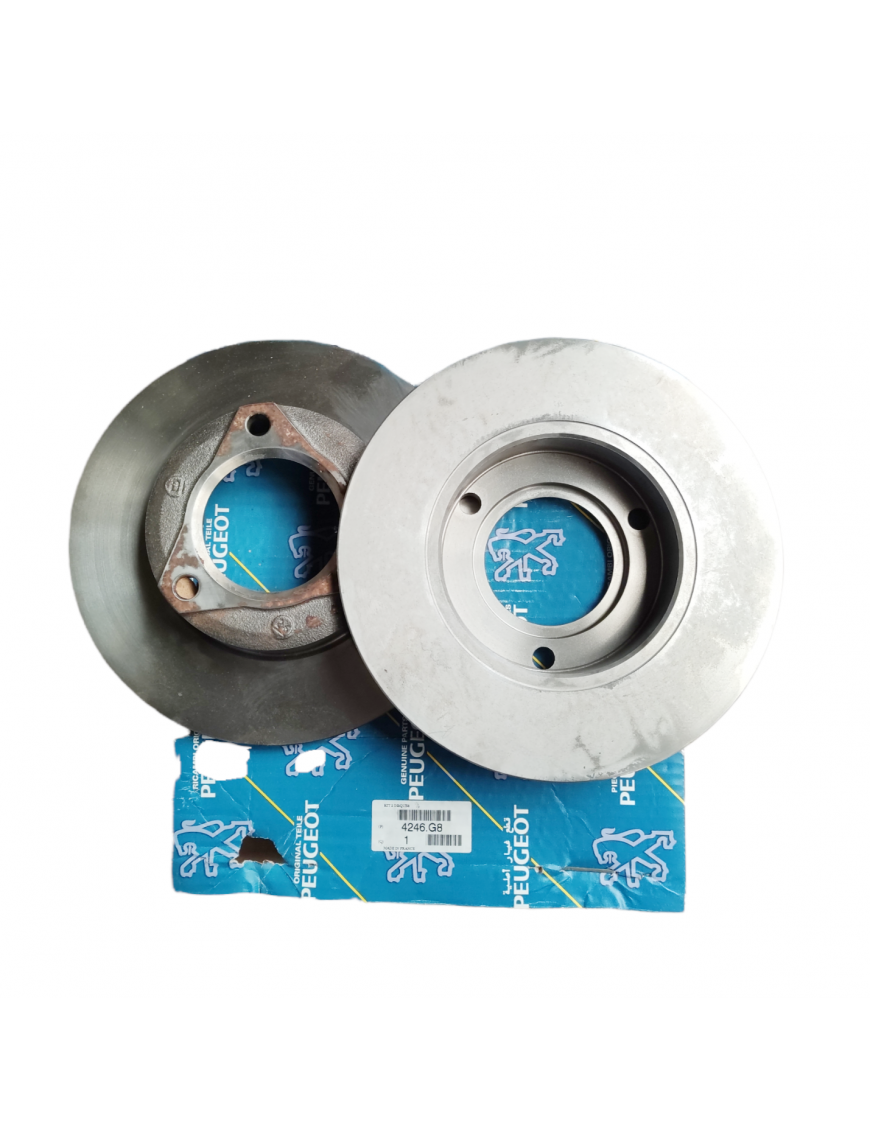 PEUGEOT 204 / 304 - Paire disques AVT - 257x10mm - NEUF