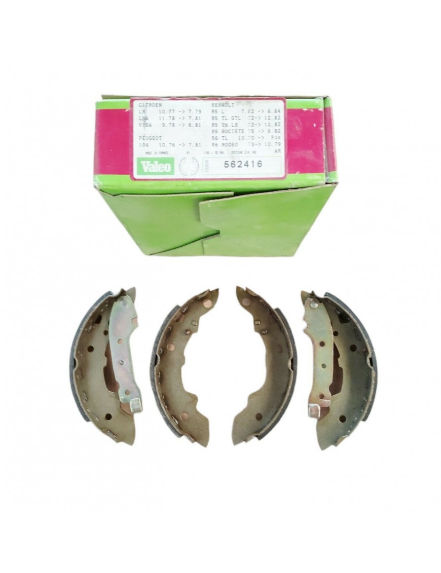 PEUGEOT 104 - Jeu de 4 garnitures AR GIRLING - 180x30mm - NEUF