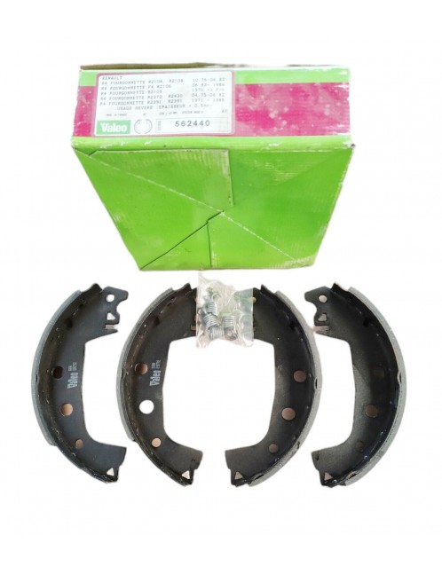 RENAULT 4 fourgonnette - Jeu de 4 garnitures AR BENDIX - 228x40mm - usage sévère -NEUF