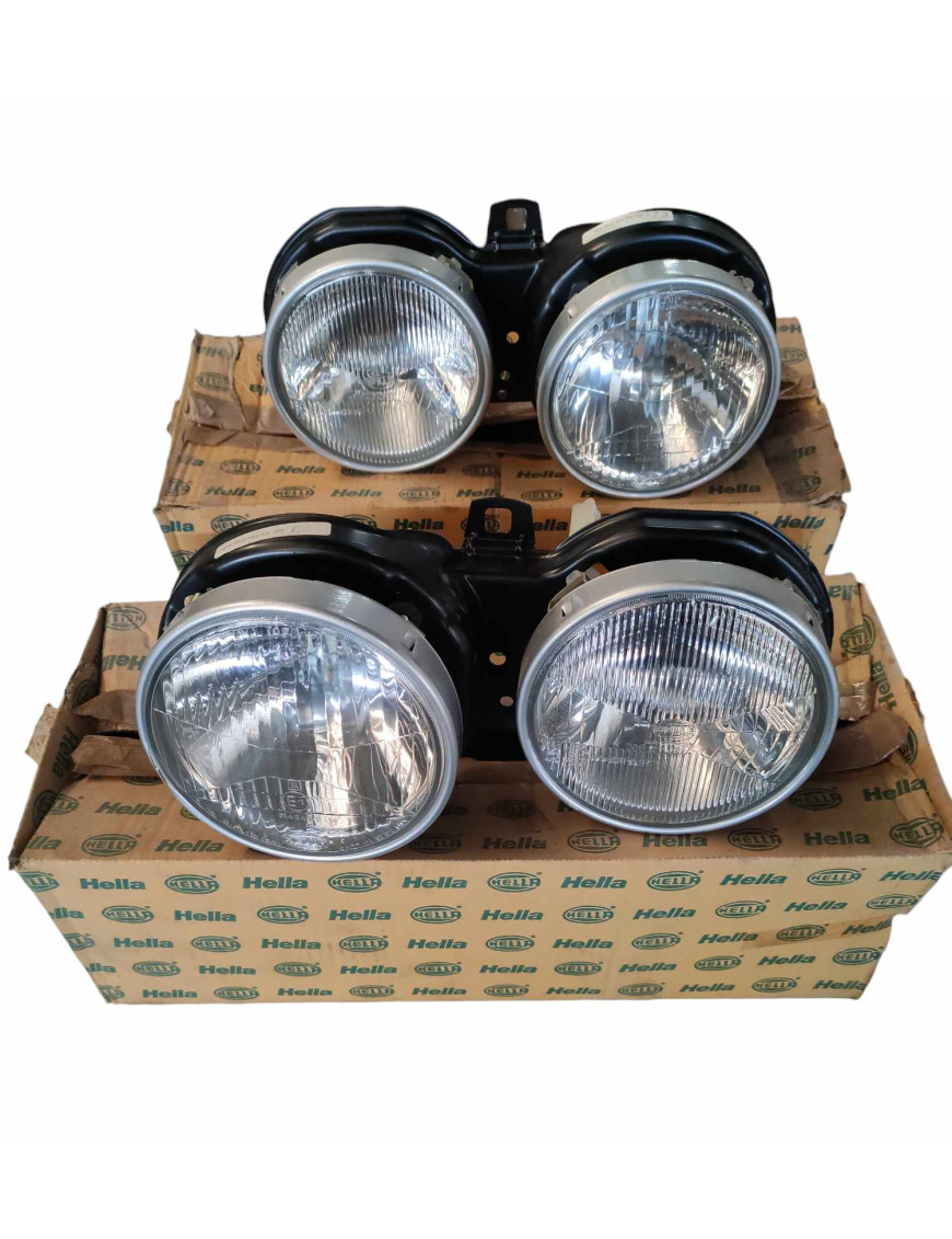 BMW e30 Ph1 - from 01/83 to 08/87 - HELLA - Pair of incolore headlights