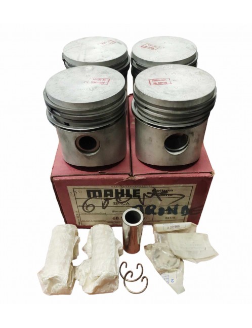 SIMCA ARONDE P60 - 6cv - Set of 4 pistons complete 68.5mm - MAHLE