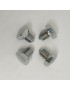 RENAULT 4cv / R8 / R12 / Dauphine - 4 vis d'enjoliveurs Chromées M12x150mm - NEUVES