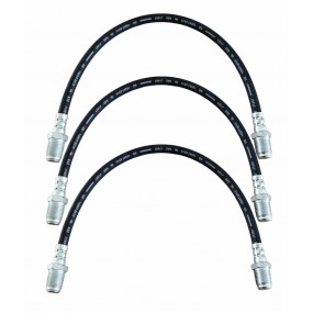 SIMCA 9 / ARONDE until 1953 - Set of 3 braking hoses for Front & Rear Side