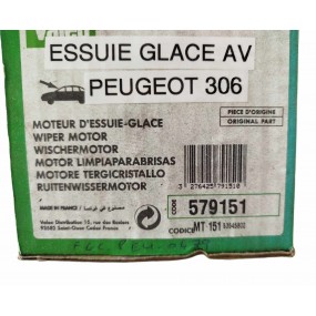 PEUGEOT 306 tous types - VALEO 579151 - Moteur d'essuie glace Avant