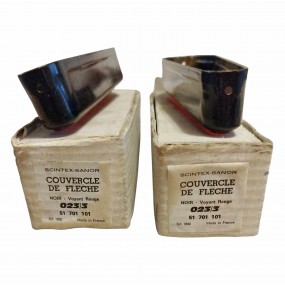 Pair of light arrow covers - Black circle and Red cap - SCINTEX 023/3