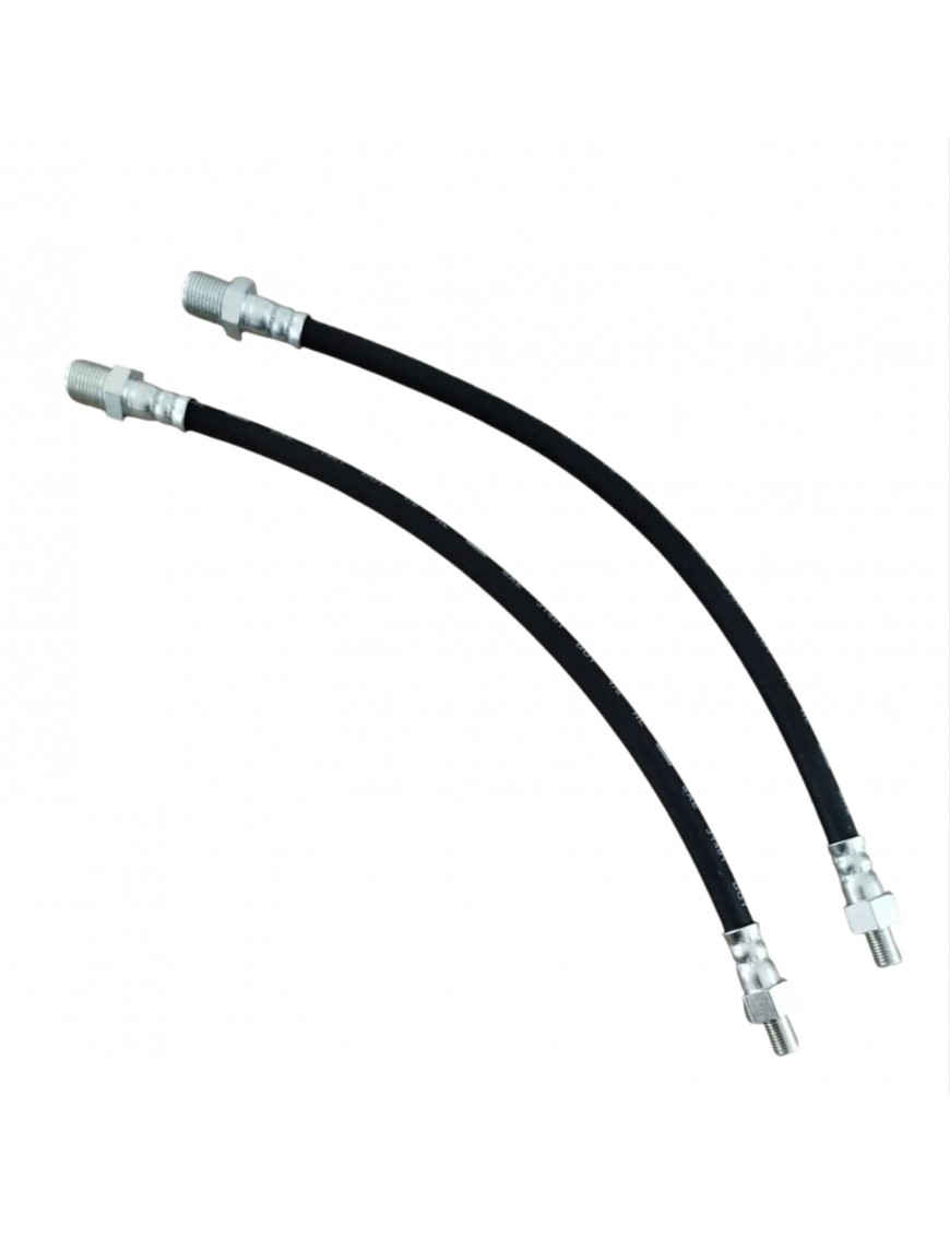 PEUGEOT 204 / 404 / 504 - 4806.12 - Pair of flexible brake hoses 375mm - 3/8 M/F