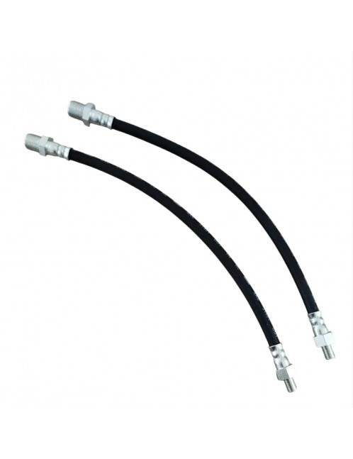 PEUGEOT 204 / 404 / 504 - 4806.12 - Pair of flexible brake hoses 375mm - 3/8 M/F
