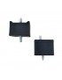 RENAULT FUEGO - Pair of gearbox mountings