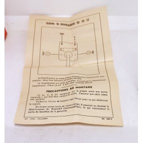 JEEP WILLIS / DELAHAYE / HOTCHKISS - Flashing switch - SCINTEX CX22 - 24V - NOS