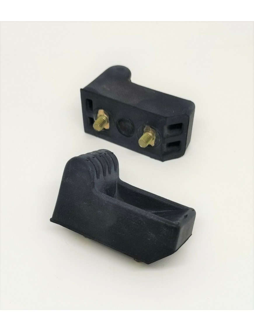 RENAULT R21 NEVADA - Pair of stoppers in rubber for boot door - NEW
