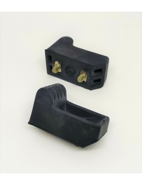 RENAULT R21 NEVADA - Pair of stoppers in rubber for boot door - NEW