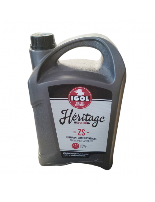 IGOL HERITAGE ZS - 15W50 - Oil engine Semi synthesis - 5 Liters