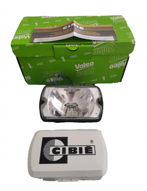 CIBIE IODE 35 - Spotlight - White glass - Black holder - NOS
